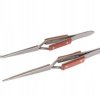 Reversed Cross-Action Tweezers 2 pcs Set