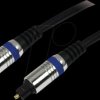 CAB1101 Audio cable, Toslink/M to Toslink/M, PMMA, metal, black, 1.5 m