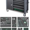 Mobilny stół warsztatowy w zestawie 161 elementów. Seria narzędzi Premium z 7 szufladami Stahlwille 98830194, (S x W x G
