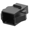 Plug housing, 8 pole, pitch 2.5 mm, straight, black, 1-1903131-4
