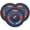 Faithfull FAIFD12512Z3 Zirconia Abrasive Jumbo Flap Disc 125 x 22mm 120 Grit 3Pk