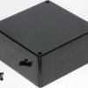 ABS enclosure, (L x W x H) 120 x 120 x 59 mm, black (RAL 9005), IP54, 1591UBK