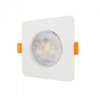 Oprawa Downlight Led 3W/5W/7W 210/350/490 Lm Cct Biały Kwadrat Ip20 Podtynkowy