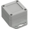 ABS enclosure, (L x W x H) 60 x 60 x 40 mm, light gray (RAL 7035), IP65, BYB-3-90H0163