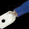 Flat connector, width: 6.35 mm, blue