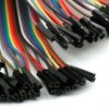 CAB_A(KOL20) Przewody połączeniowe kolorowe /złącze żeńskie - złącze żeńskie/ - komplet 40 sztuk - długość ok 20cm