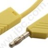 MLN 50/1 GE Przewód PVC 1,0mm2, 0,5m, 2 x wtyk 4mm z gniazdem, żółty, Hirschmann, 934060103, MLN 50/1