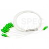 Splitter światłowodowy FO PLC 1:8 SM złącza SC/APC Steel Box