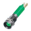 Lampka kontrolna do montażu panelowego 24V c.c., zielona 8mm LED Końcówka lutownicza RS PRO