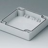ABS enclosure shell, (L x W x H) 120 x 120 x 30 mm, light gray (RAL 7035), C1121201