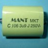 3,9uF/250V MKT MANT KONDENSATOR