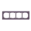 DECO Ramka 4 poczwórna uniwersalna z tworzywa DECO Pastel Matt wrzosowy 50DR-4 KARLIK
