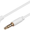 Przedłużacz do słuchawek i audio AUX, 4-pinowy 3,5 mm cienki, CU - Długość kabla 0.5 m