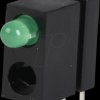 18010831 LED component, green, 3 mm, 20 mcd, 60°