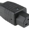 Złącze IEC IEC C21 Montaż na kablu Żeński 16A Proste Schurter