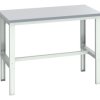 Stół warsztatowy szer. 900mm maks. obciążenie: 450kg Podstawowy stoł Blacha stalowa dł. 1500mm wys. 740 → 1140mm