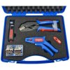 Zestaw walizkowy narzędzi do obróbki kabli 025-6mm2 / ZACISKARKA + MATRYCE + ŚCIĄGACZ IZOLACJI + / WIHA WEICON ENERGOTYTAN W169