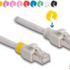 80121 Network cable RJ45 Cat.6A S/FTP with colored clips 5 m
