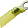 Insulated ring cable lug, 4.0-6.0 mm², AWG 12 to 10, 6.5 mm, M8, yellow, 7932330102