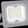 LX400230 LED floodlight, 10 W, 900 lm, 4000 K, grey, IP65
