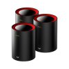 DOMOWY SYSTEM WI-FI MESH M3000(3-PACK)-BLACK Wi-Fi 6 2.4 GHz, 5 GHz, 574 Mb/s + 2402 Mb/s CUDY