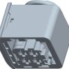 TE Connectivity Obudowa złącza pin żeńskiego na kabel HDSCS, MCP Ilość pinów 4 3-1418390-1 1 szt.