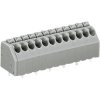WAGO 250-212 12 Pole 3.5mm 8A 45° Push Button PCB Terminal Block Grey
