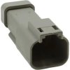 Socket housing, for rectangular miniature plug, PX0106P02GY