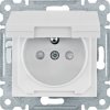 Lumina Gniazdo zasilające z uziemieniem i pokrywą przesłony styków 16 A/250 VAC biały WL1140