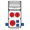 Rozdzielnica 5x63A 2x5x32A 4x3x16A INA=63A IP54 SB-109205-S0300-54