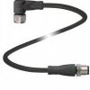 Pepperl+Fuchs 252980 Złącze czujnika/aktuatora V1-W-BK0,6M-PUR-A-V1-G, piny: 4, 0.60 m, 1 szt.