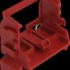 221-549/002-005 Fastening adapter for mounting rail, 10-conductor, red