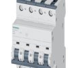 Wyłącznik automatyczny, Typ A, 3P+N, 40A, 440V, 60V, Siemens, 5SY