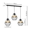 Lampa wisząca CLIFF BLACK 3xE27 MLP5525 Milagro
