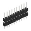 Pin header, 10 pole, pitch 2.54 mm, straight, black, 10056455