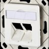 1309151102-E Modul wall outlet UPk 2 port pure white unequipped