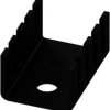 Finger shaped heatsink, (L x W x H) 19.5 x 13.5 x 9.5 mm, 24 K/W, black anodized, 10035004