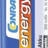 Akumulator 9 V, Li-Ion Conrad energy 6LR61 251290, 350 mAh, 7.4 V, 1 szt.