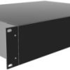 Aluminum enclosure, (L x W x H) 89 x 422 x 330 mm, black (RAL 9005), IP32, RM2U1913SBK