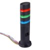 LD6A-3DZQB-RGS Red/Green/Blue Stack Light LED Tower with Sounder & Flasher Direct Mount 24VAC/DC IDEC