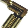 Konektor żeński kątowy, nieizolowany, mosiądz, 2.8x0.5 mm, 0.5-1.0 mm2