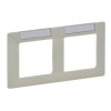 VALENA LIFE Ramka 2 podwójna krem z etykietą 754052 LEGRAND