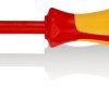 Standardowy wkrętak rozmiar końcówki: PH2 Phillips Knipex długość ostrza: 100 mm Wkrętak izolowany