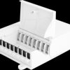 87949 Fiber optic wall distributor, 8 port, white