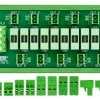 DIN Rail Mount Fused AC 24-250V 10 Position Pluggable Terminal Block Power Distribution Module