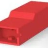 Insulating housing for 6.35 mm, 1 pole, PA, UL 94V-2, red, 154719-2