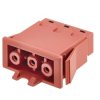Gniazdo żeńskie GESIS® 3-polowe 16A 250V czerwone