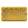 PLEXO Puszka p/t żółta 4 moduły 130x71x52mm 504E