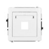 DECO Mechanizm gniazda multimedialnego pojedynczego bez modułu (standard Keystone) biały mat 25DGM-1P KARLIK