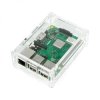 Obudowa Raspberry Pi Model 3B+/3B/2B przezroczysta z klapką